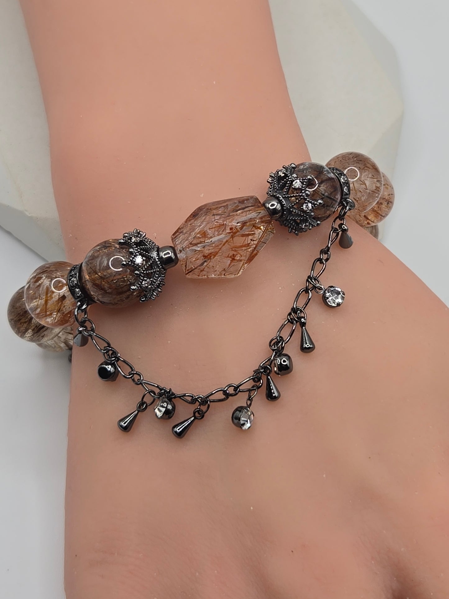 Black Super 7 Bracelet