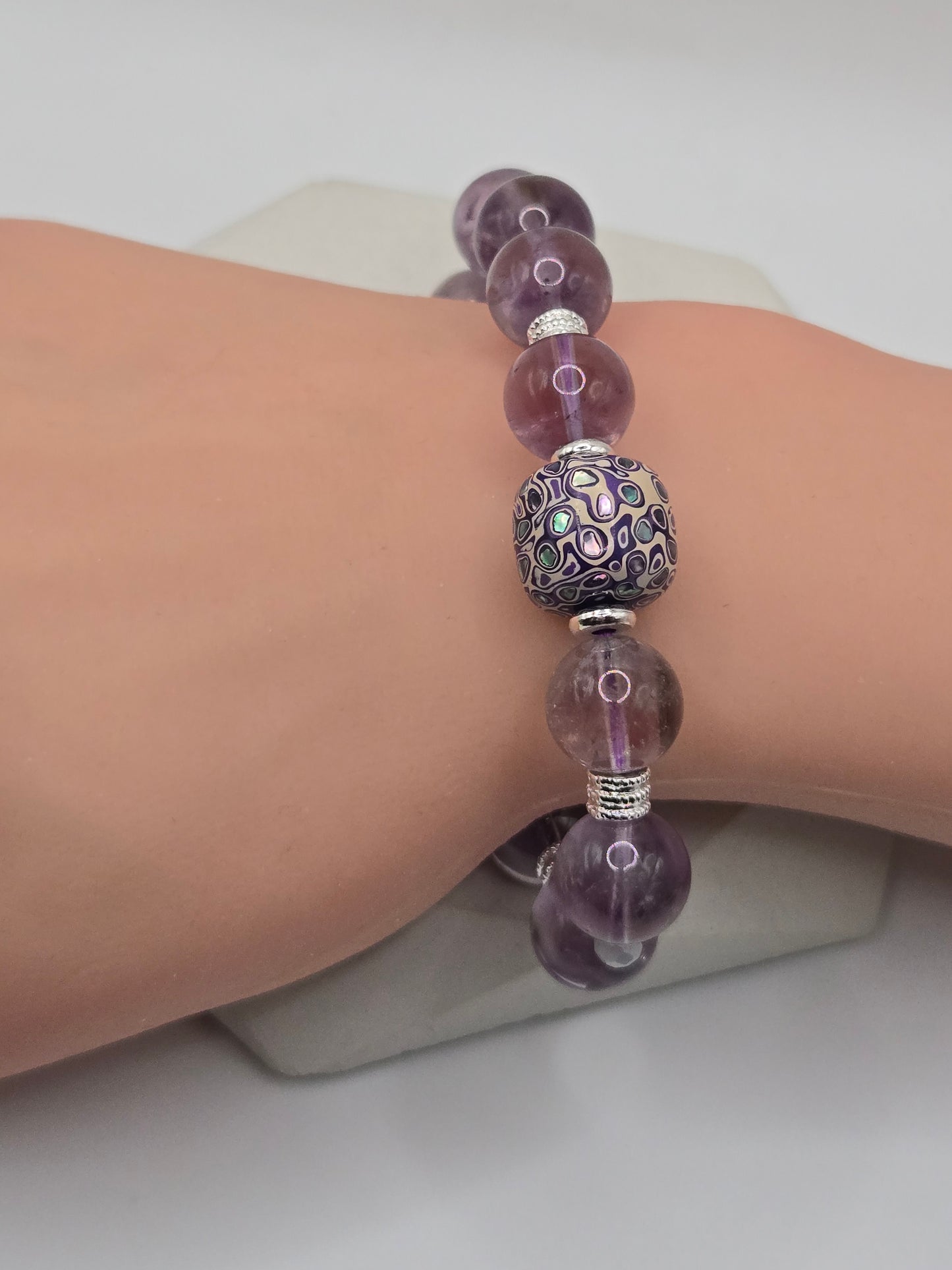 Garden Amethyst Bracelet with Daqi Bead