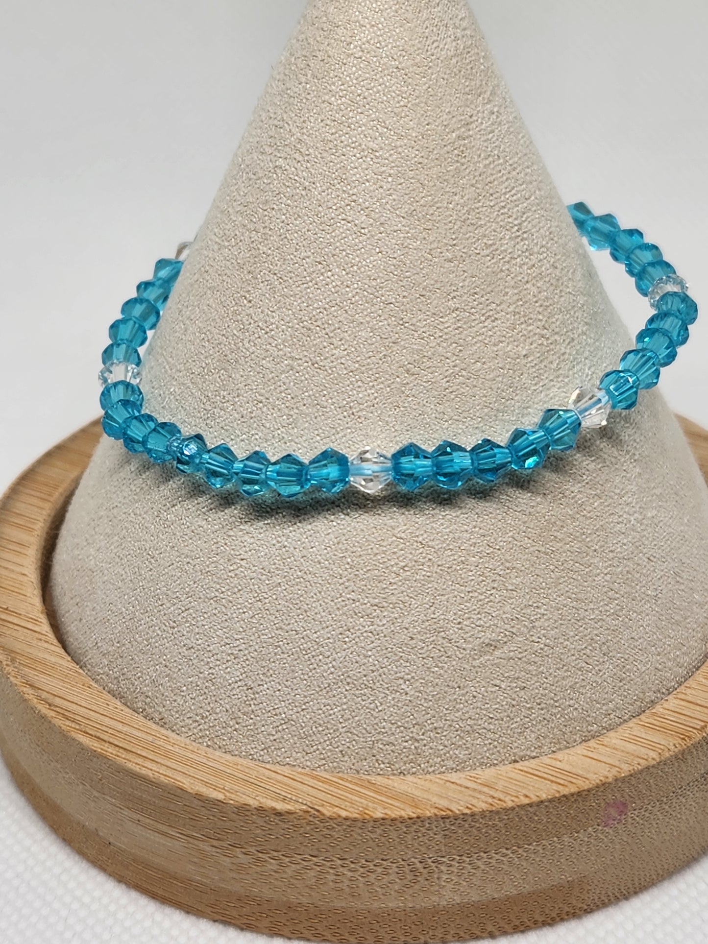 K2 Jasper and Blue Apatite Stack Bracelet Set