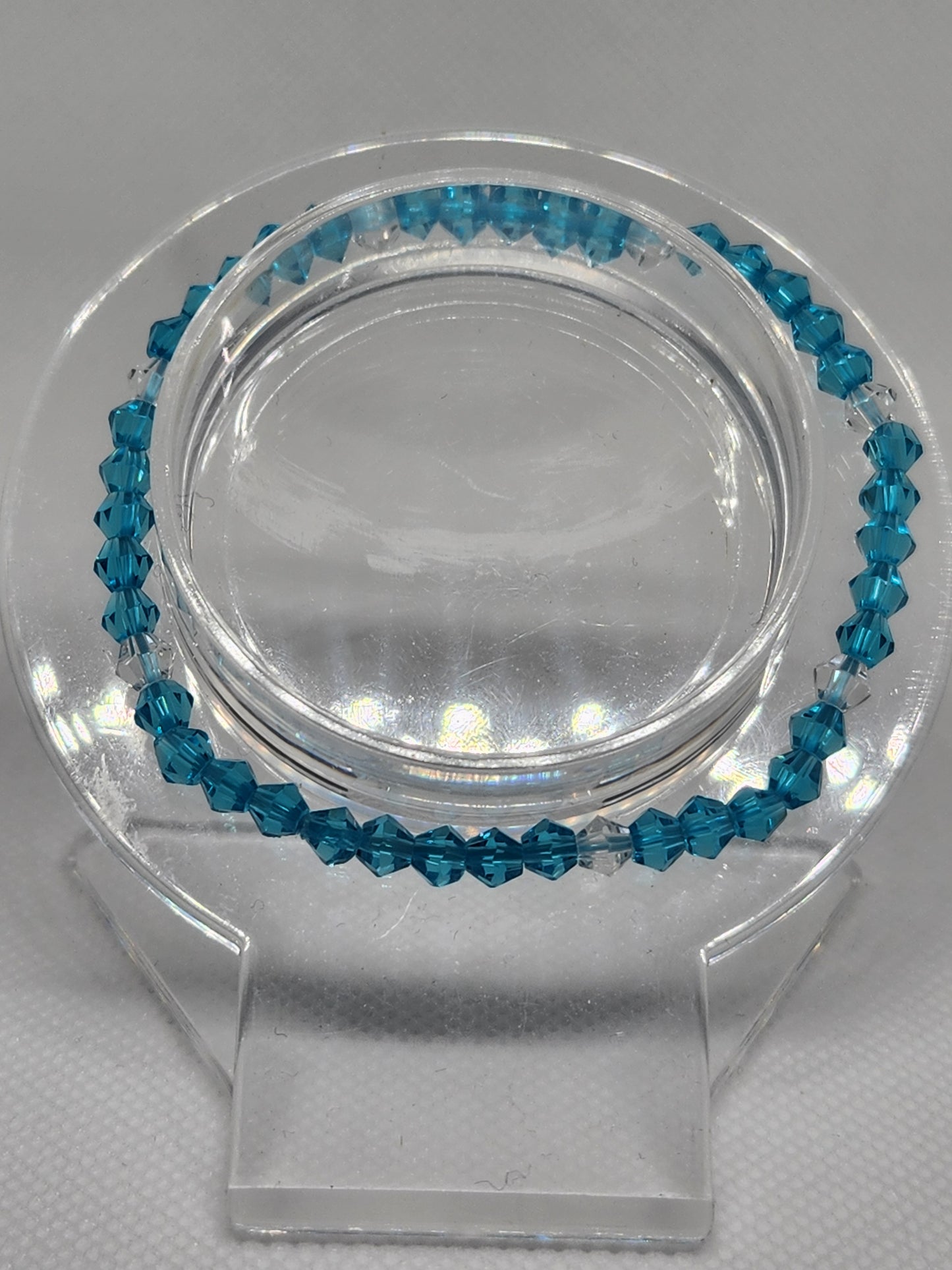 K2 Jasper and Blue Apatite Stack Bracelet Set
