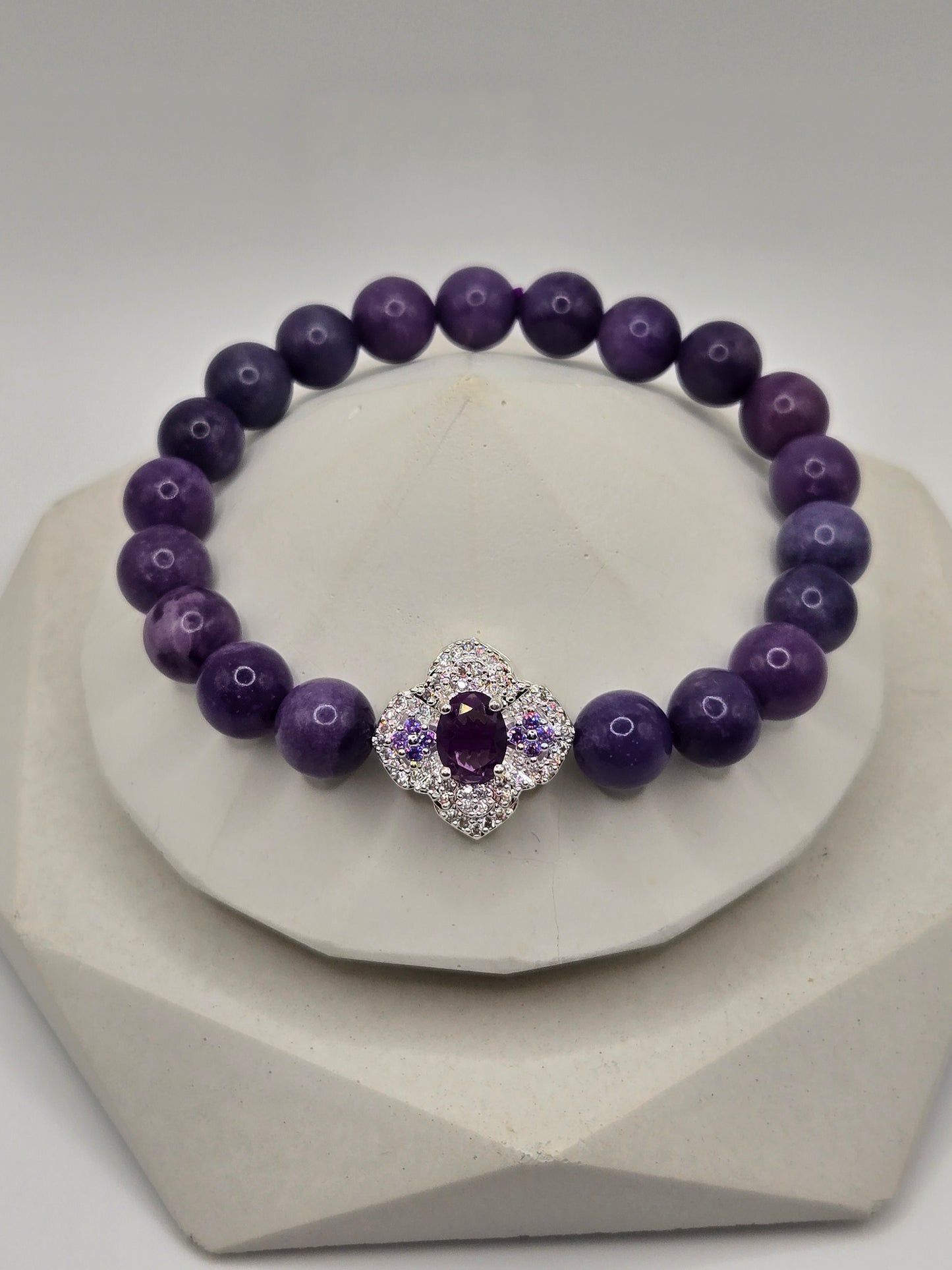 Purple Hues Bracelet Stack- set of 5