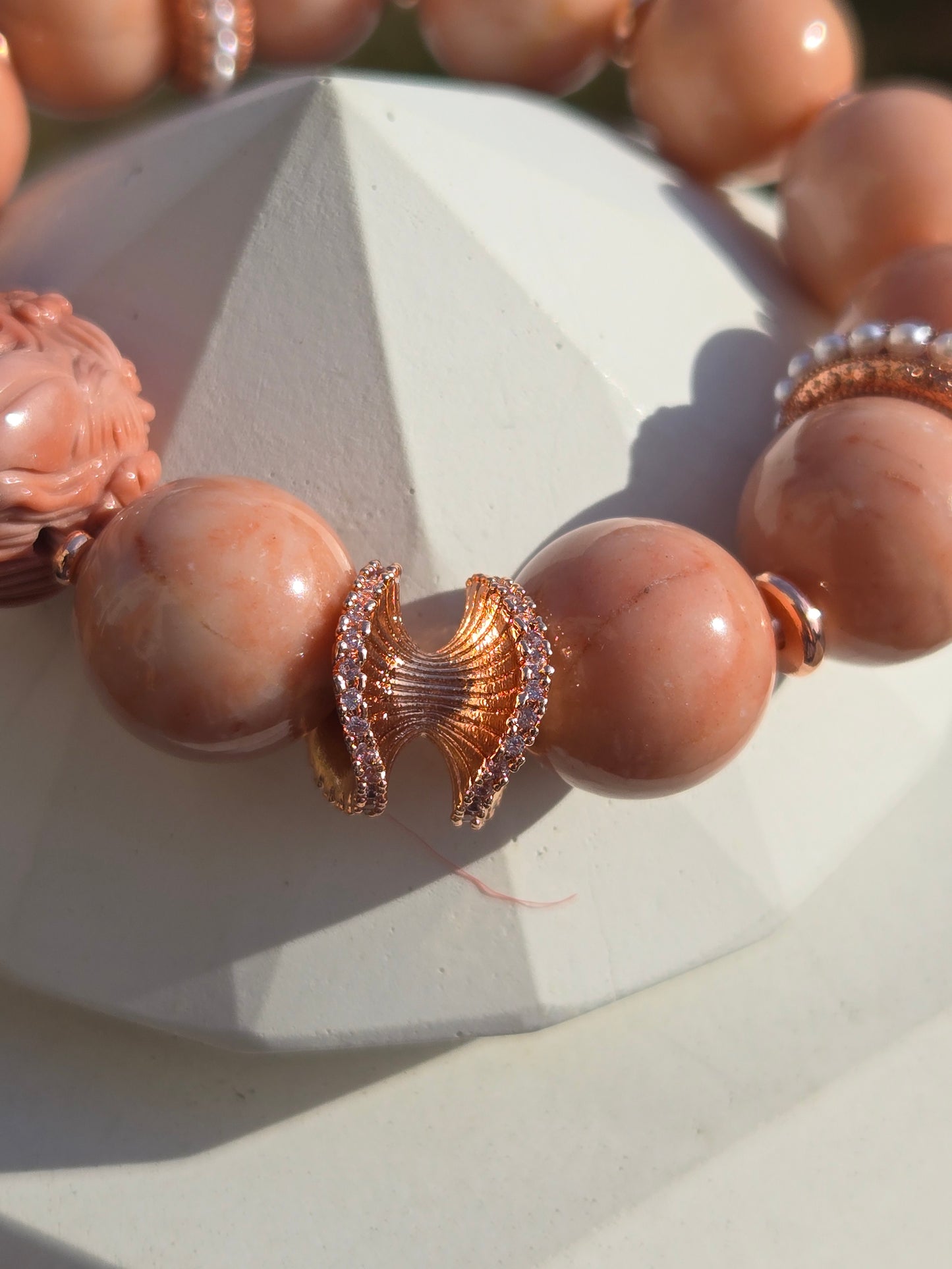 Peachy Pink Alashan Fox Bracelet