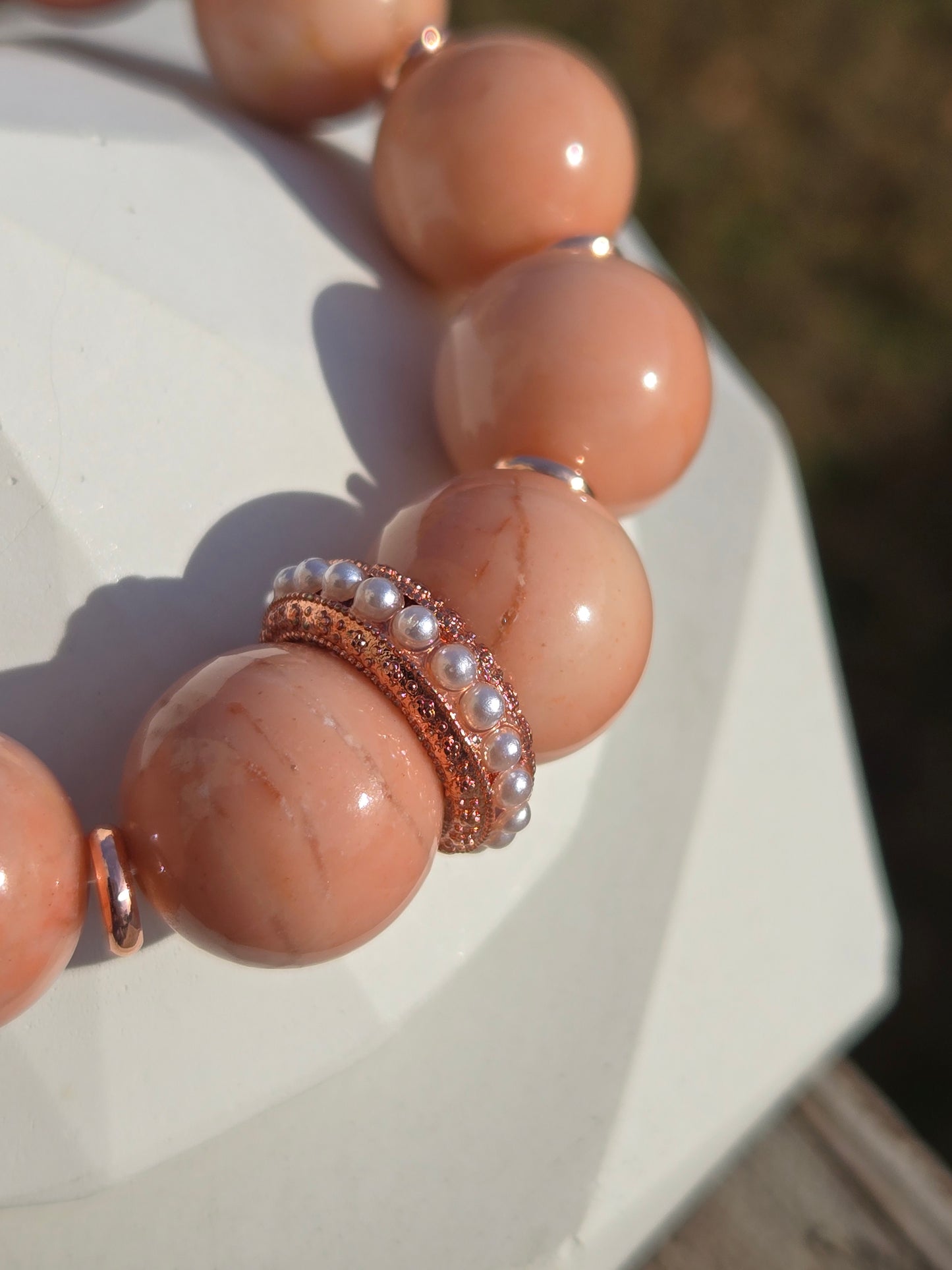 Peachy Pink Alashan Fox Bracelet