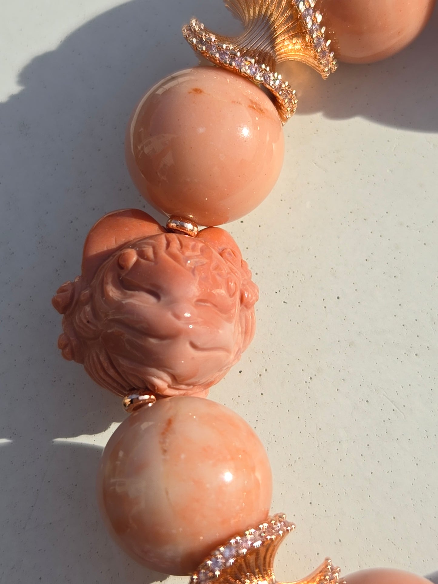 Peachy Pink Alashan Fox Bracelet