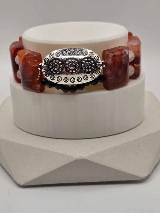 Fire Quartz Soft Bangle