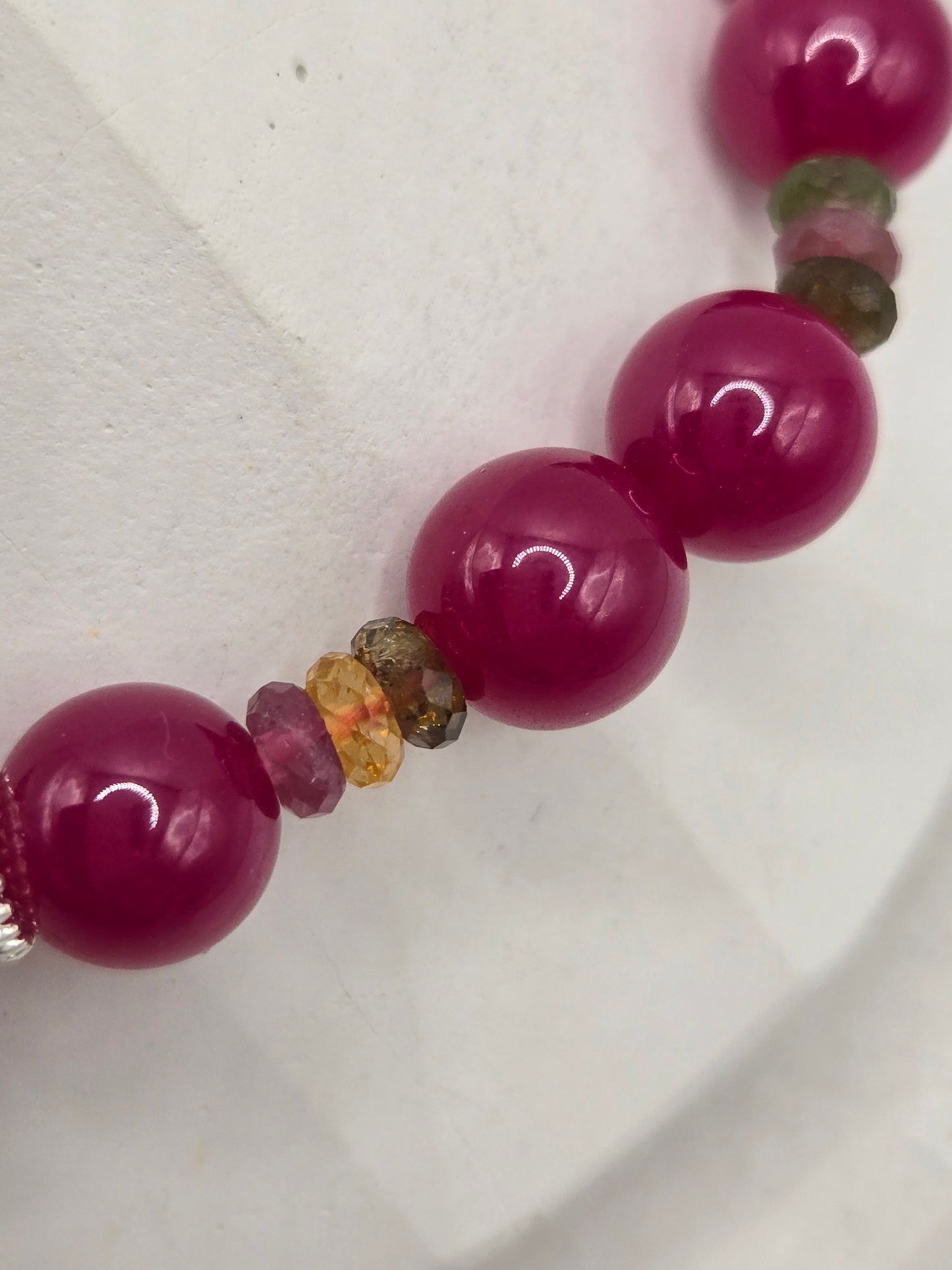 Ruby & Tourmaline Bracelet – Vibrant Elegance & Playful Charm