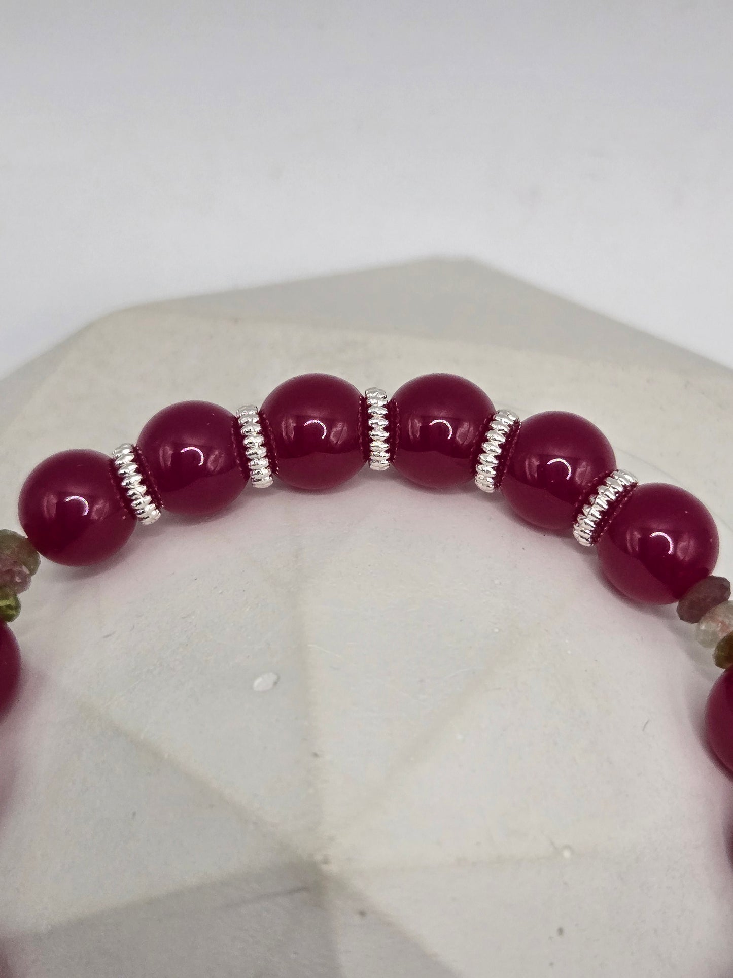 Ruby & Tourmaline Bracelet – Vibrant Elegance & Playful Charm