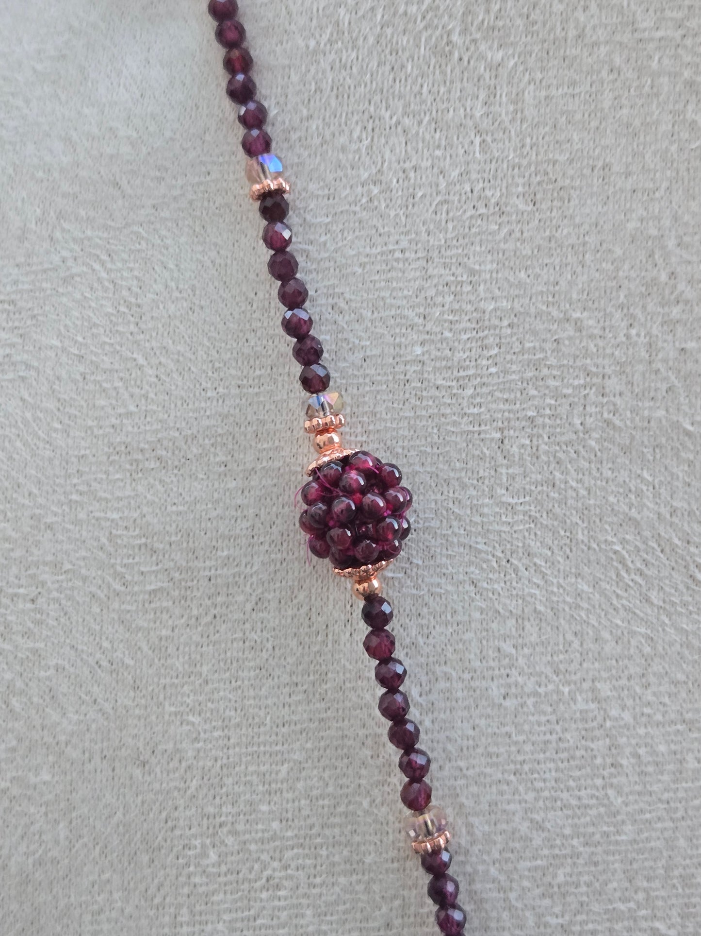 Purple Garnet Necklace and Bracelet Set – Elegant, Unique, and Timeless