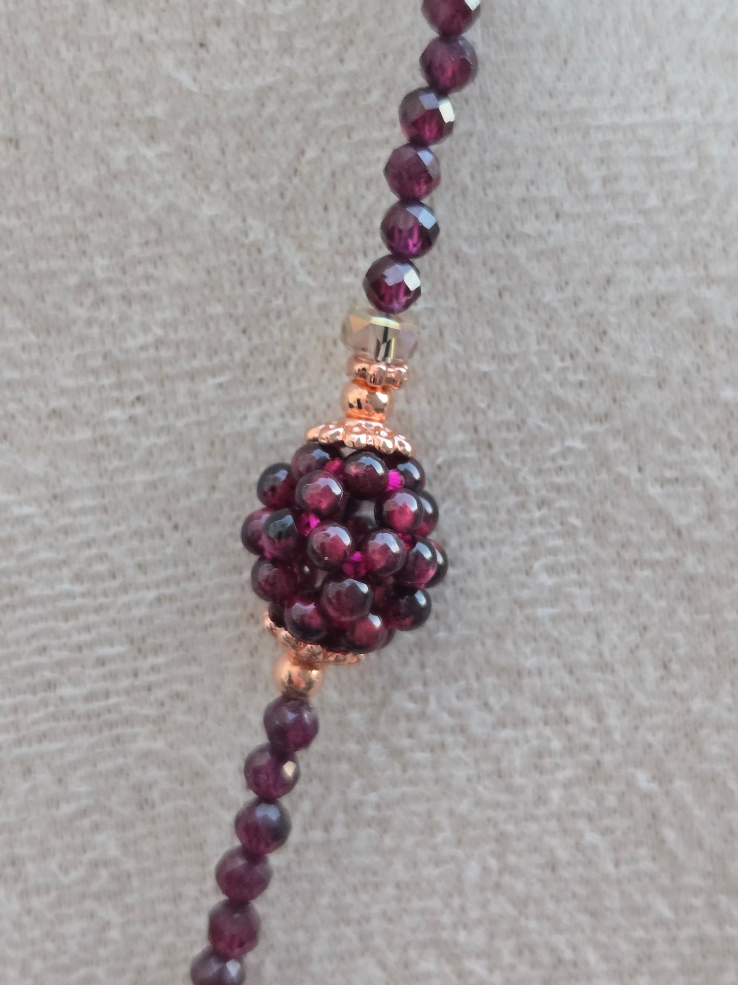 Purple Garnet Necklace and Bracelet Set – Elegant, Unique, and Timeless