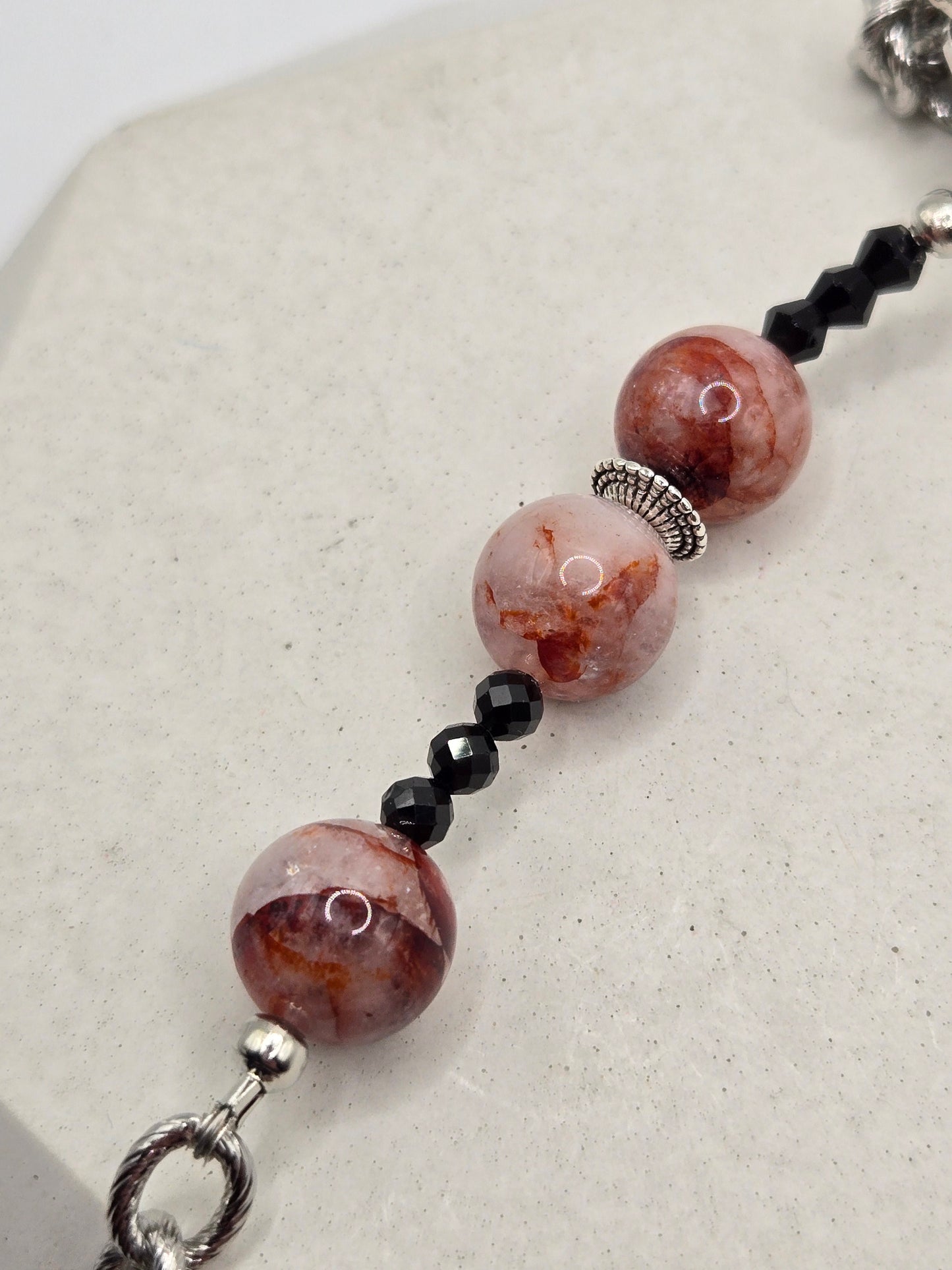 Fire Quartz Fox Statement Necklace – Bold & Mystical Energy