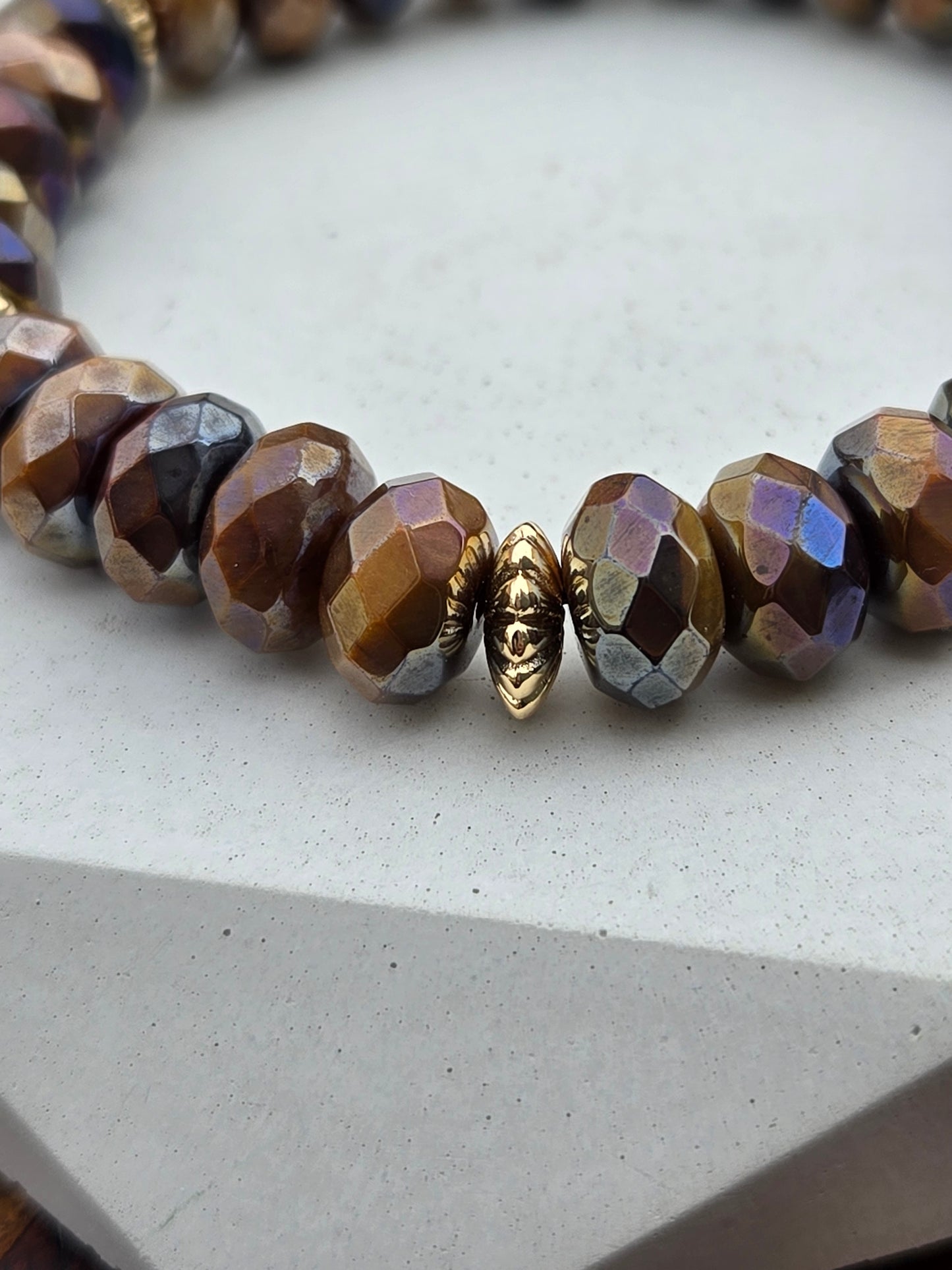 Tiger's Eye Necklace and Bracelet Set – Bold, Natural Elegance with a Touch of Gold
