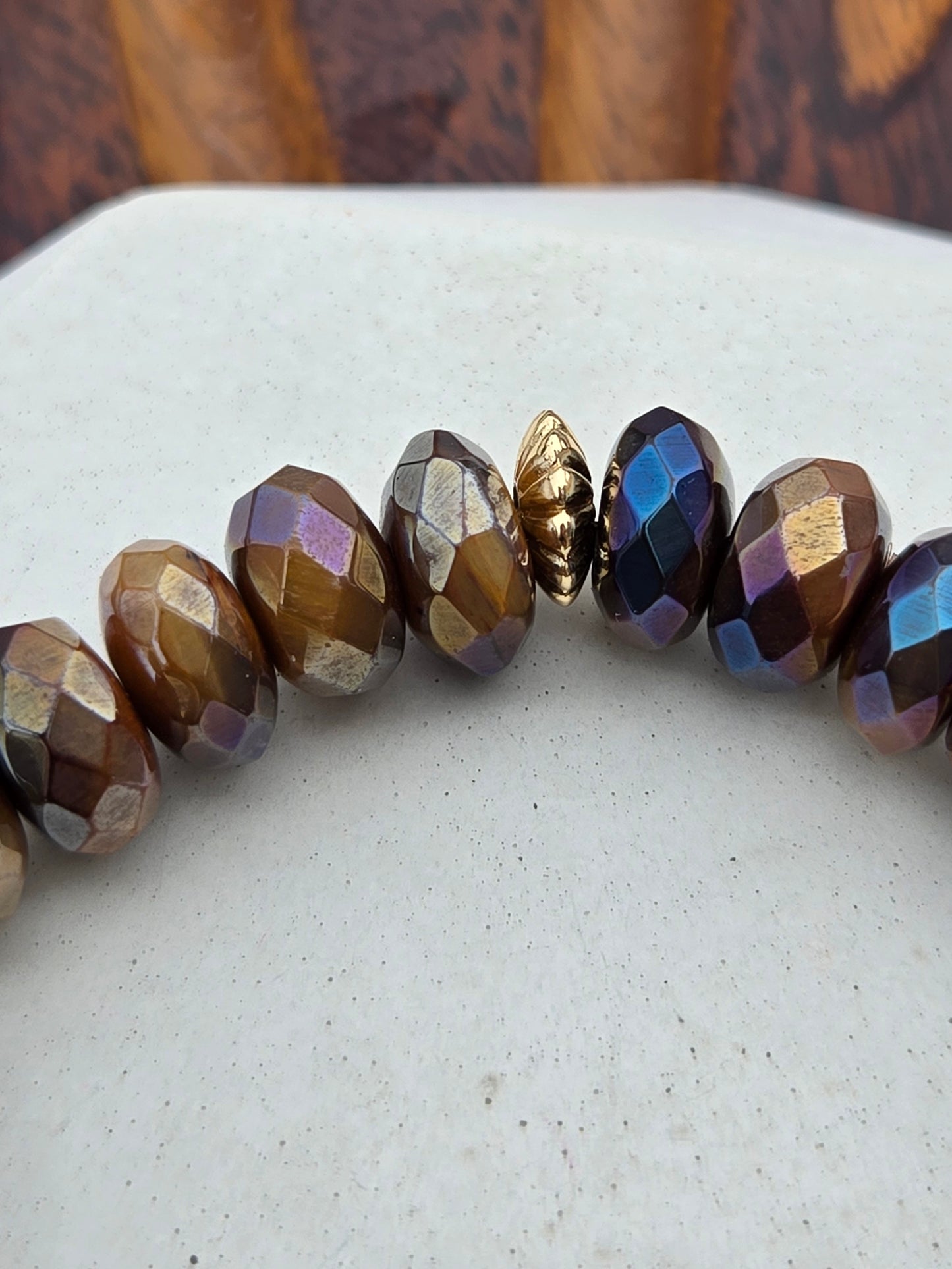 Tiger's Eye Necklace and Bracelet Set – Bold, Natural Elegance with a Touch of Gold