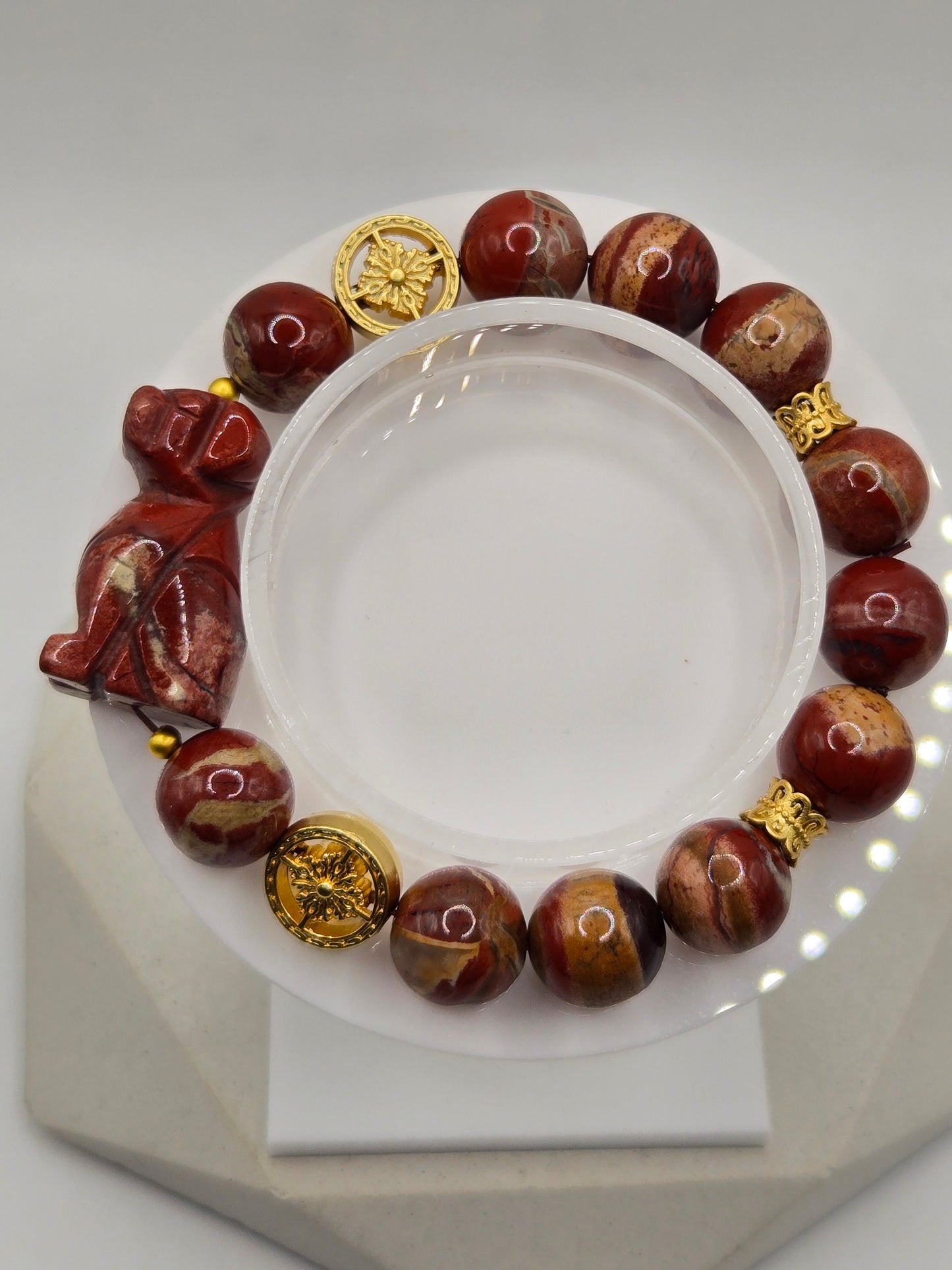 Red Jasper Dog Bracelet