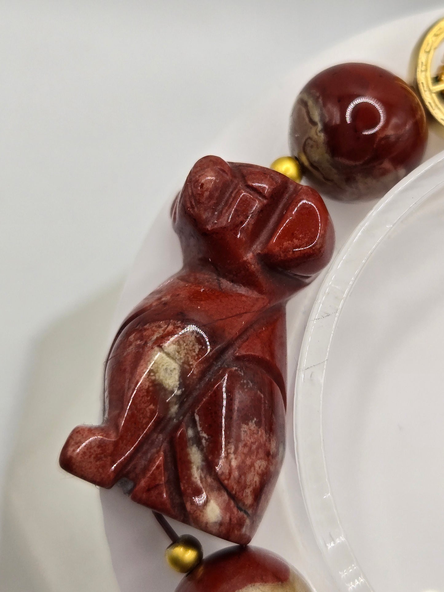 Red Jasper Dog Bracelet