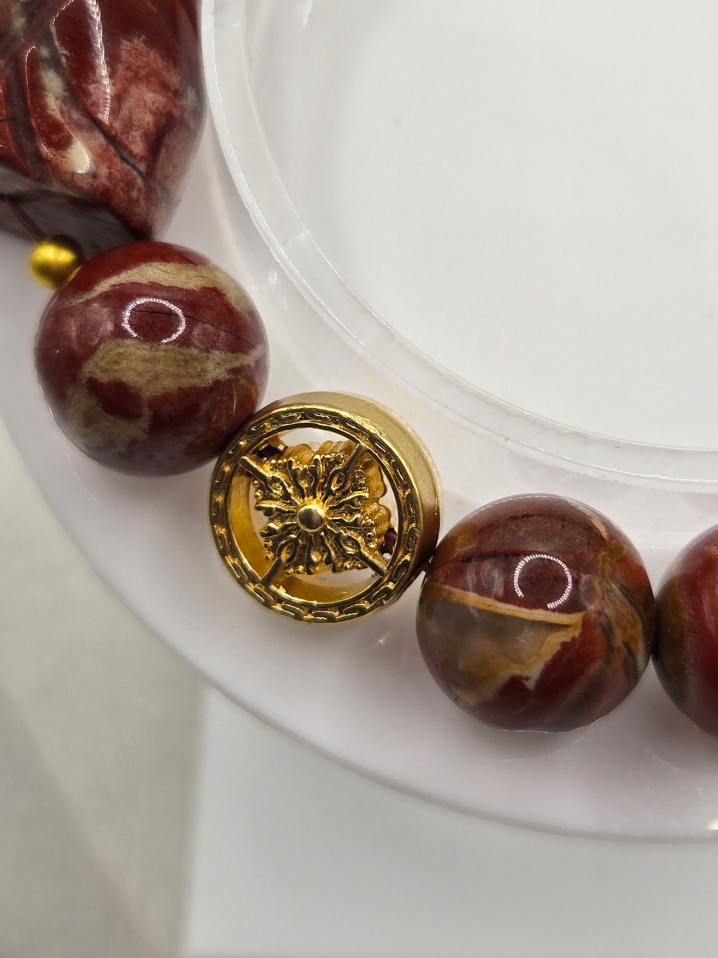 Red Jasper Dog Bracelet