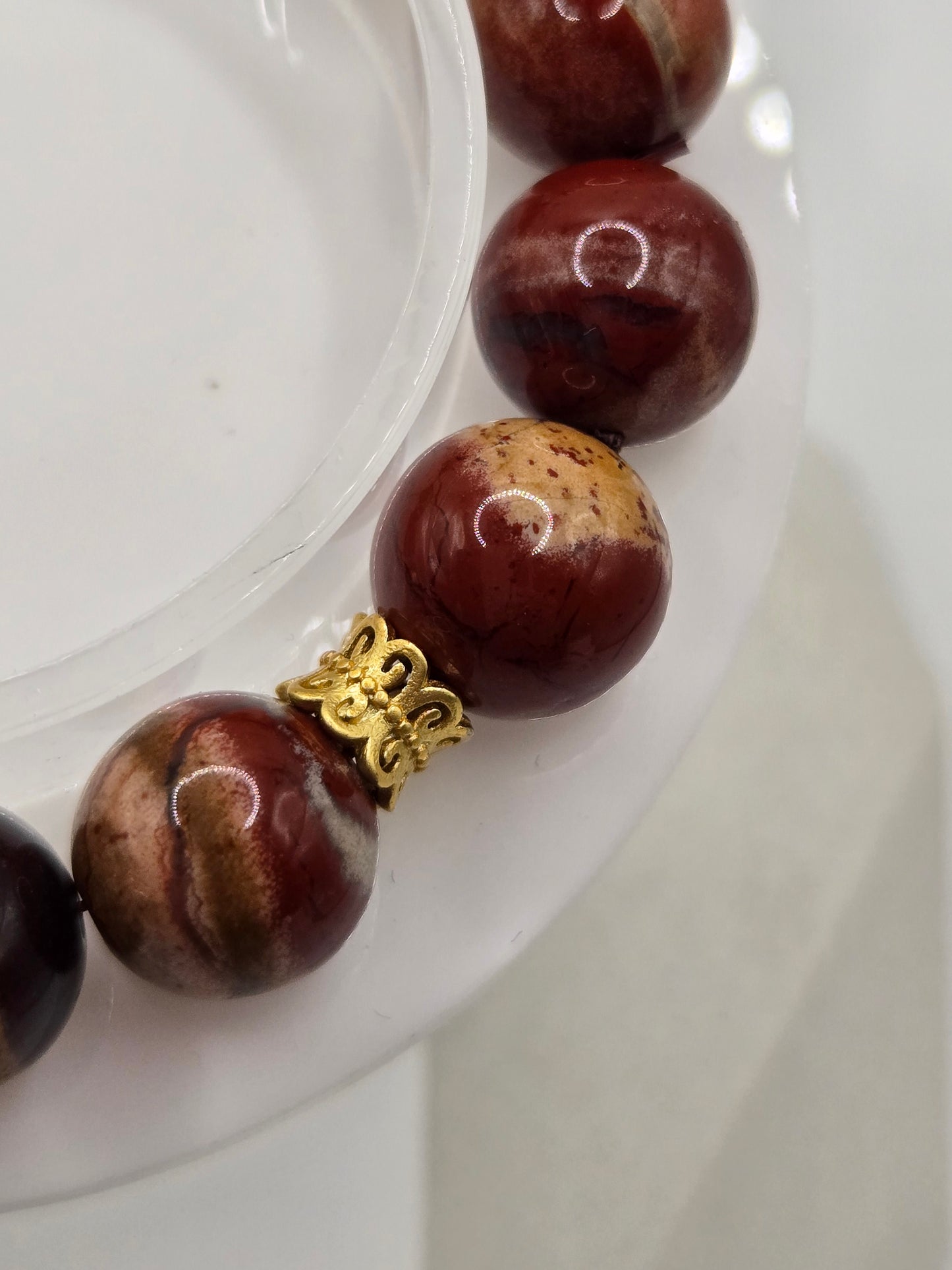 Red Jasper Dog Bracelet