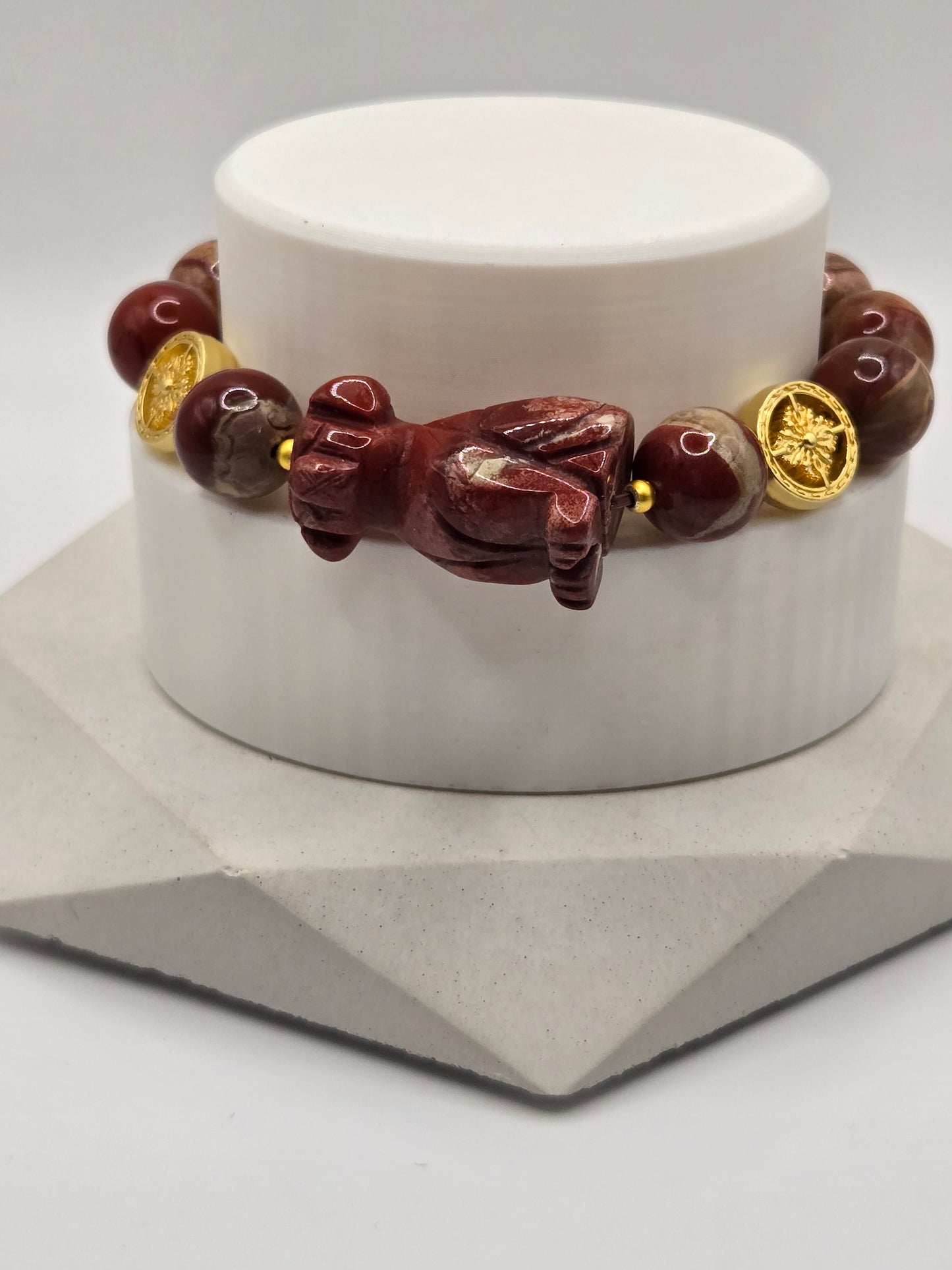 Red Jasper Dog Bracelet