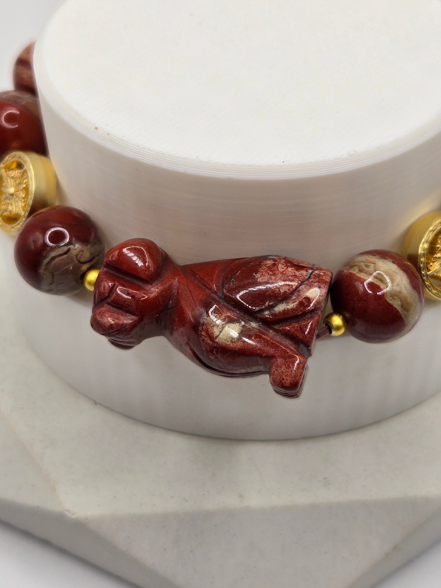 Red Jasper Dog Bracelet