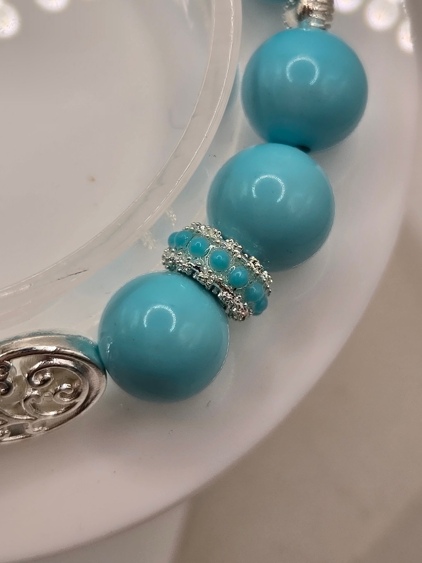 Tiffany Blue Agate Bracelet