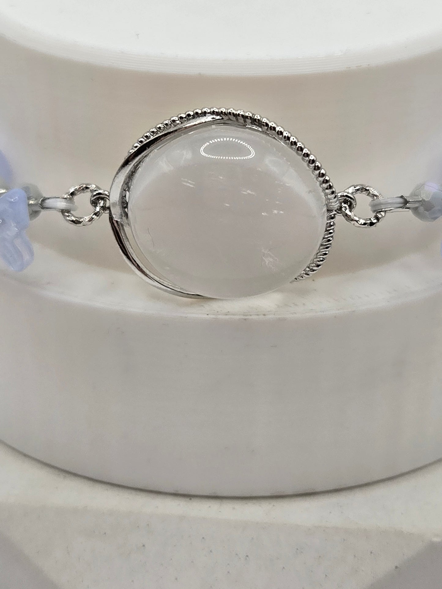 Soft Blue Chalcedony Bracelet