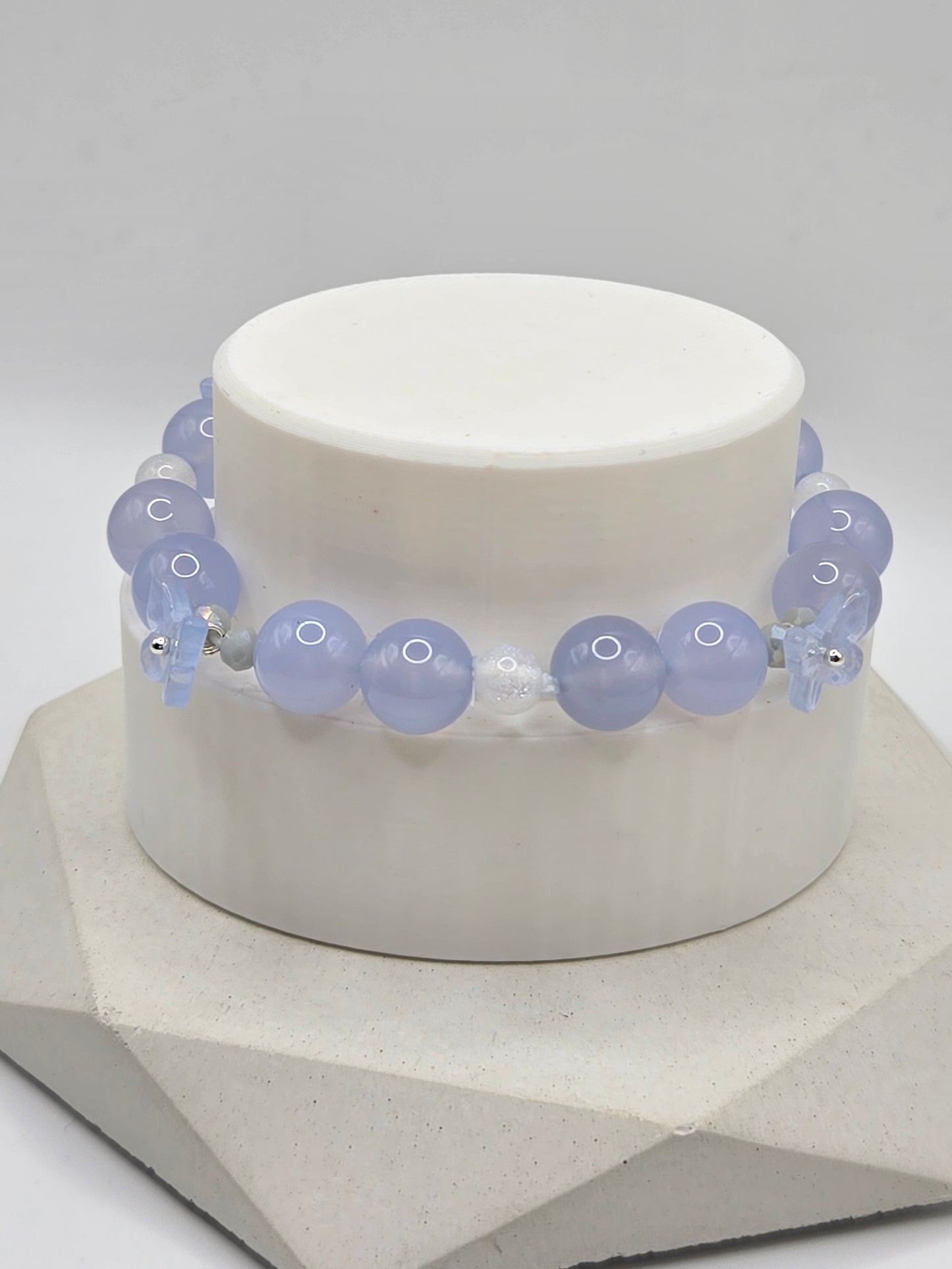 Soft Blue Chalcedony Bracelet
