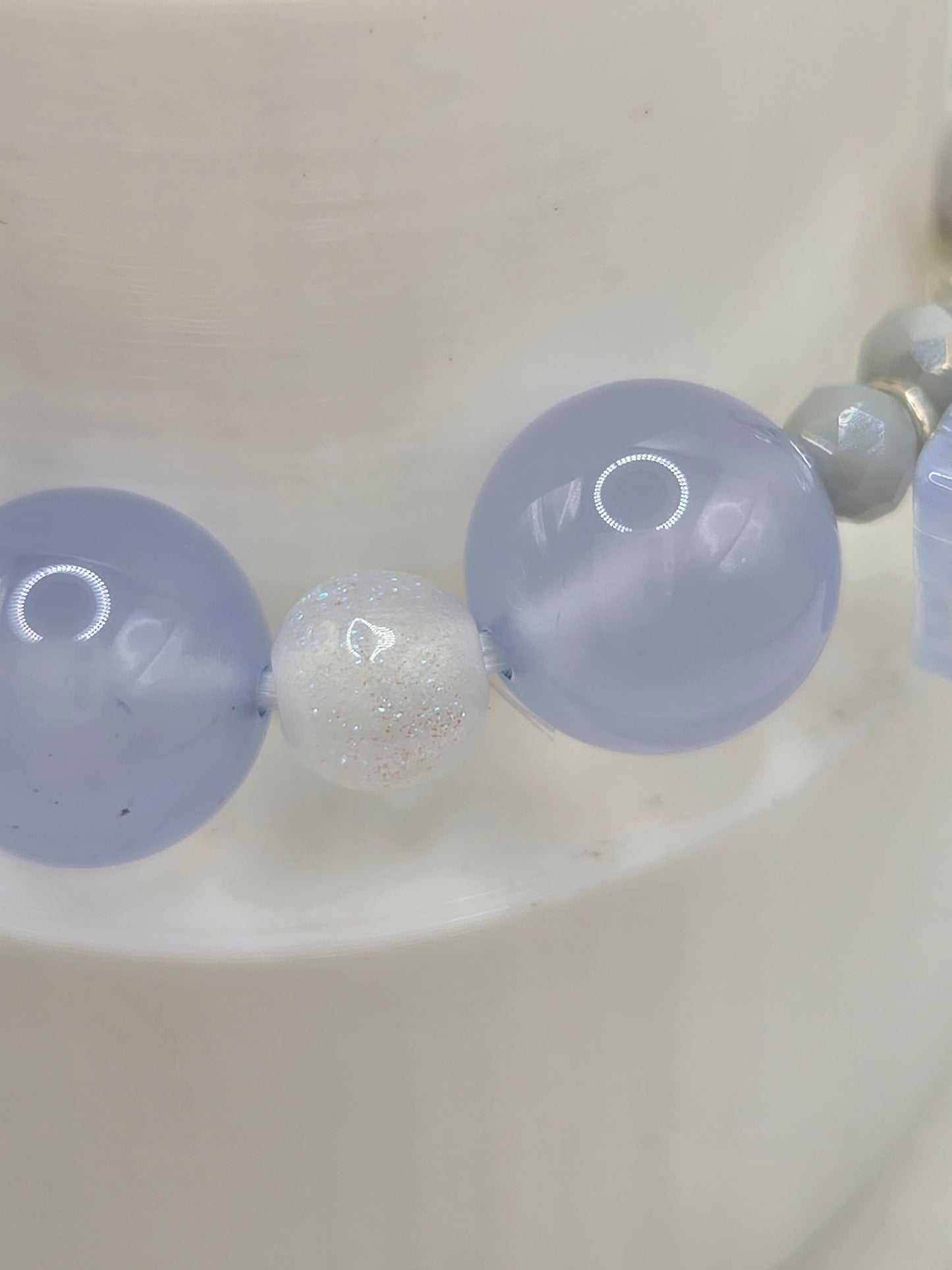 Soft Blue Chalcedony Bracelet