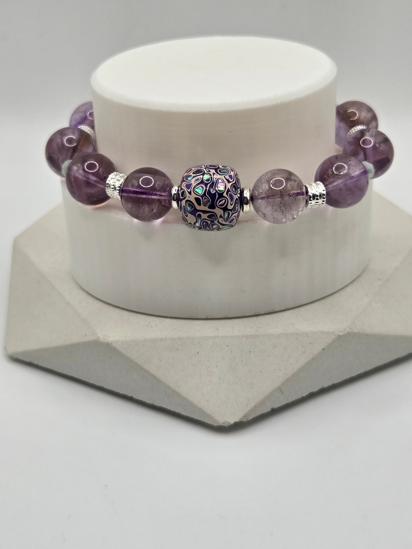 Garden Amethyst Bracelet with Daqi Bead