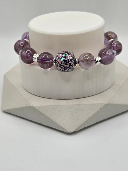 Garden Amethyst Bracelet with Daqi Bead