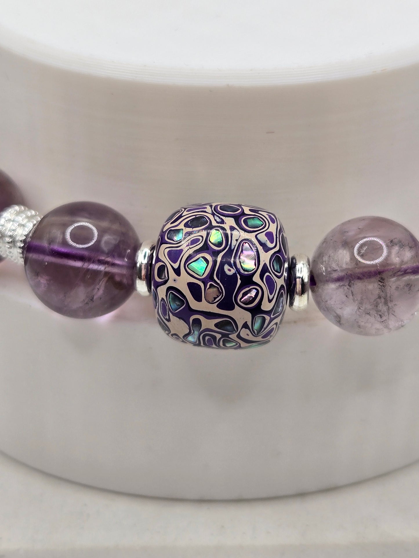 Garden Amethyst Bracelet with Daqi Bead