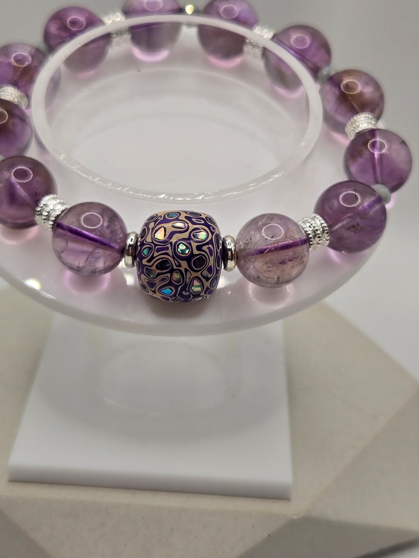 Garden Amethyst Bracelet with Daqi Bead