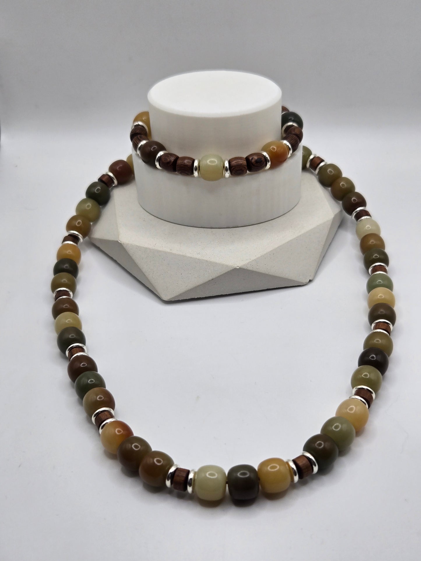 Wood & Bodhi Bead Matching Set