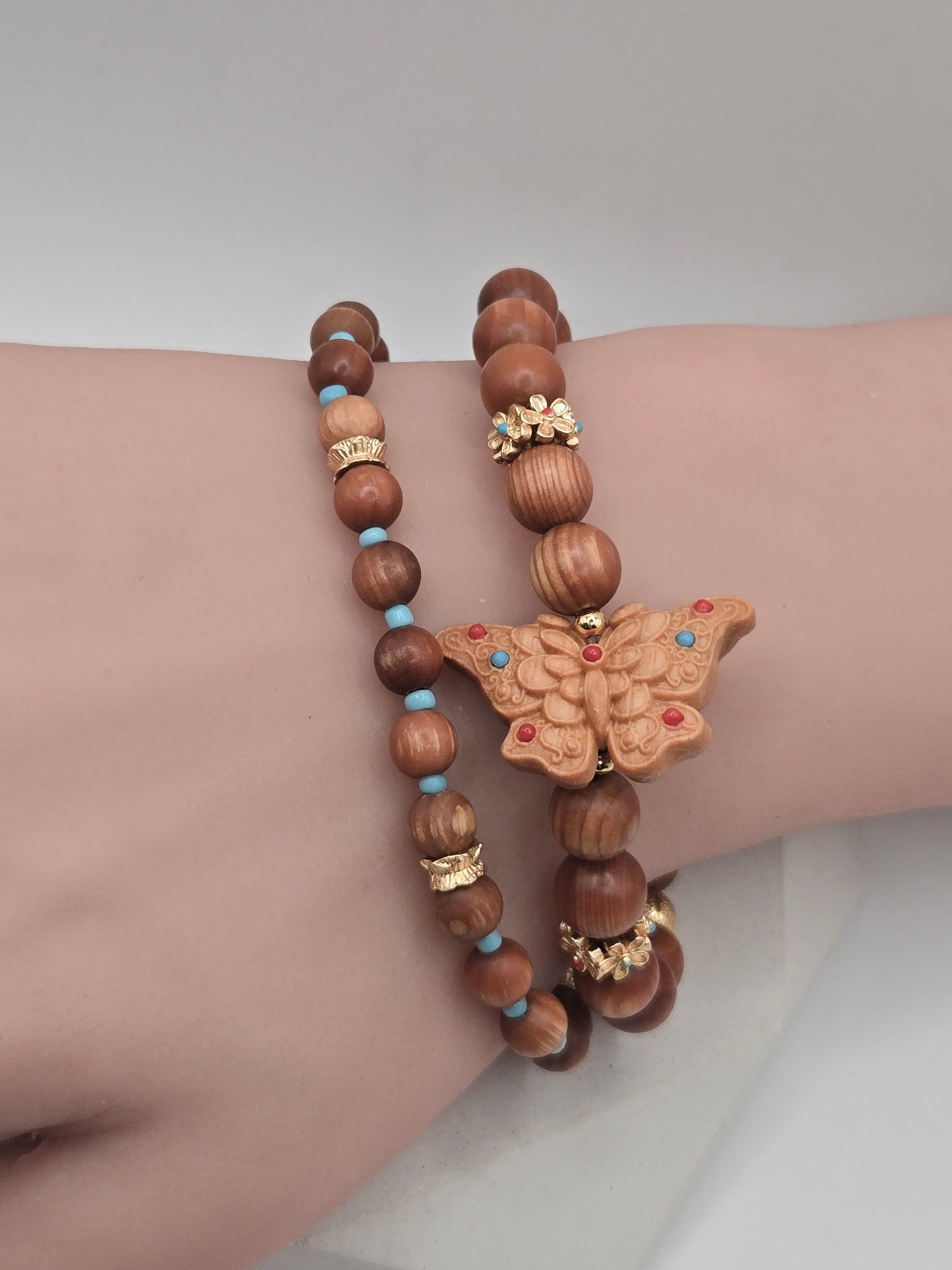 Wood Stack Bracelet Set