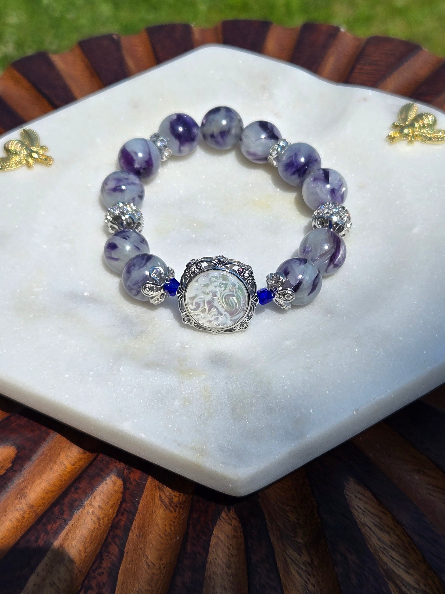 Shimmering Blue Lepidolite Bracelet
