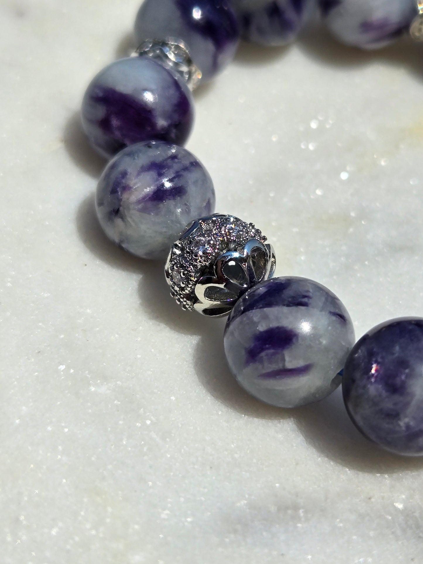 Shimmering Blue Lepidolite Bracelet