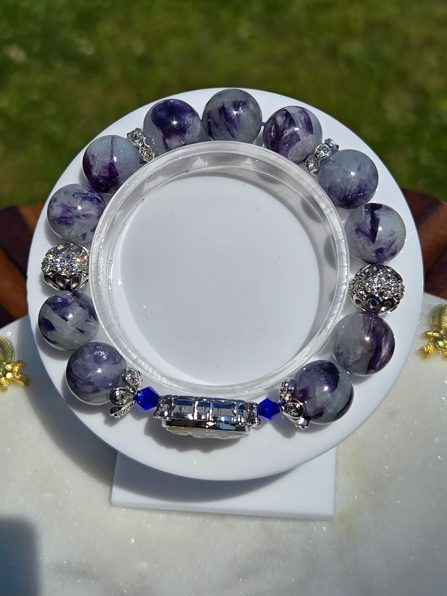 Shimmering Blue Lepidolite Bracelet