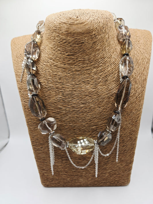 Smokey Citrine Freeform Necklace