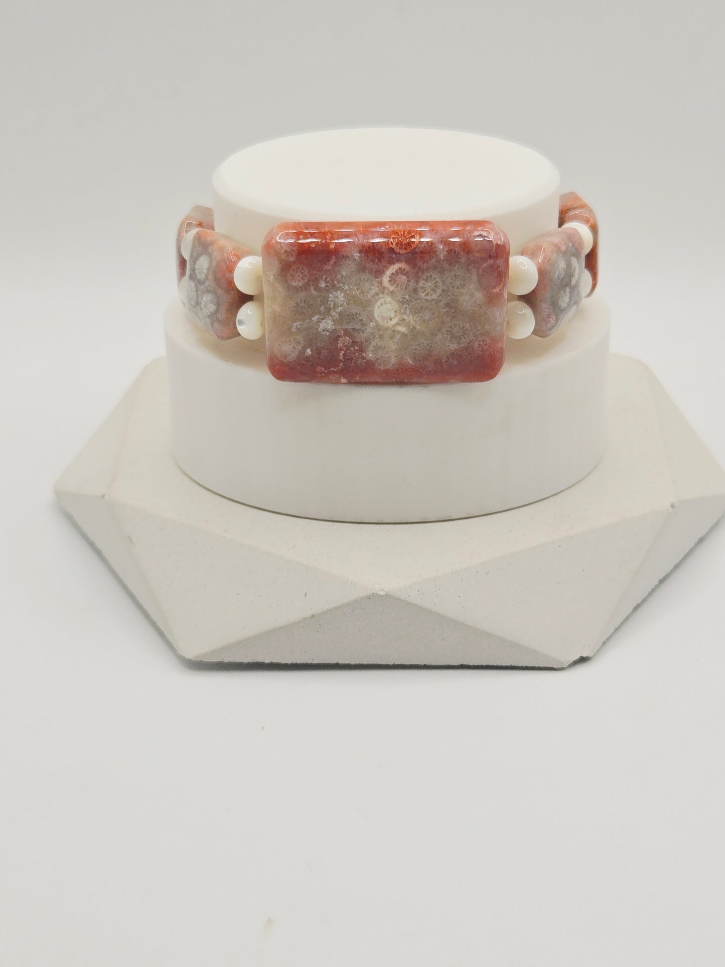 Coral Jade Soft Bangle