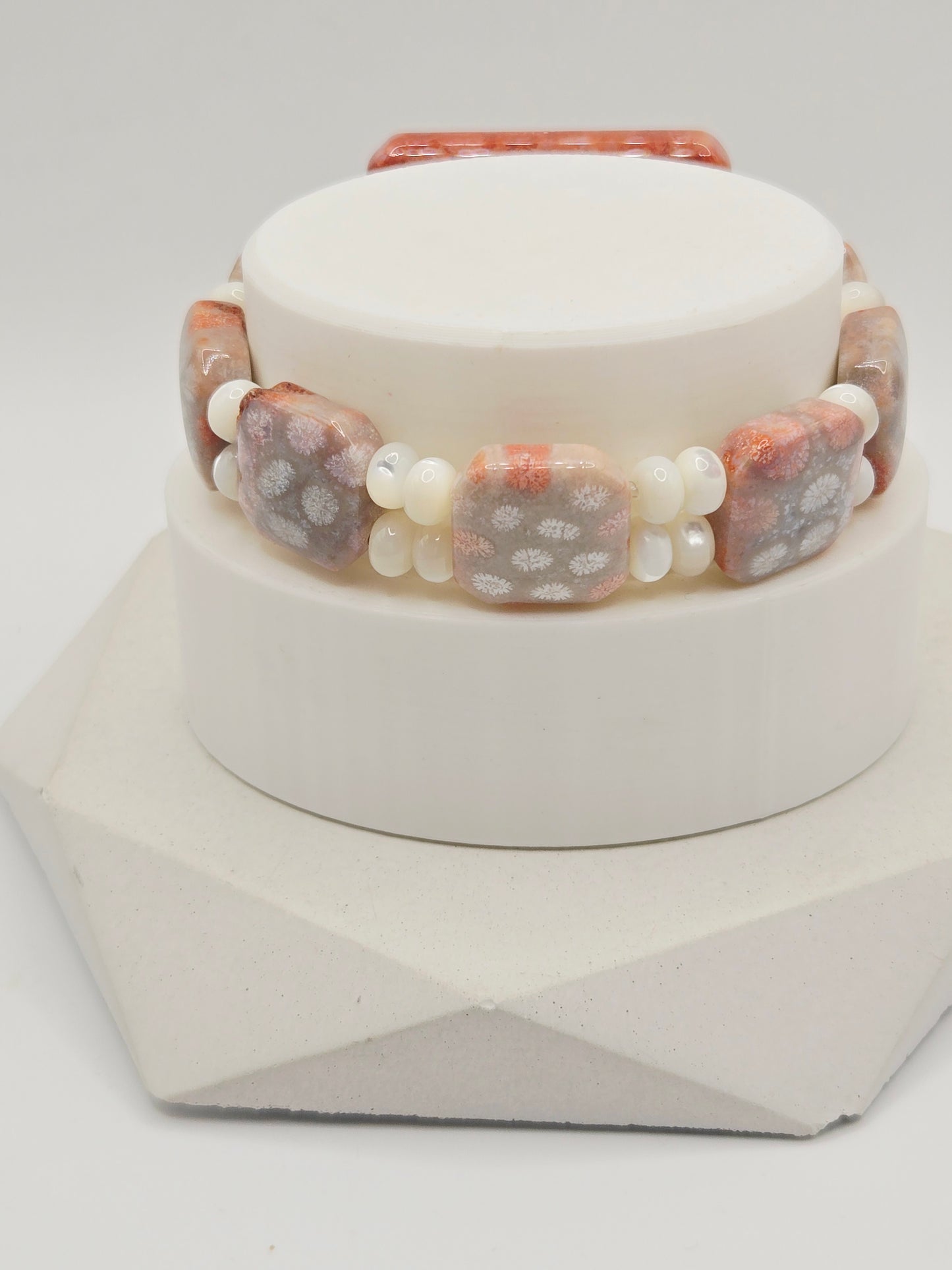 Coral Jade Soft Bangle