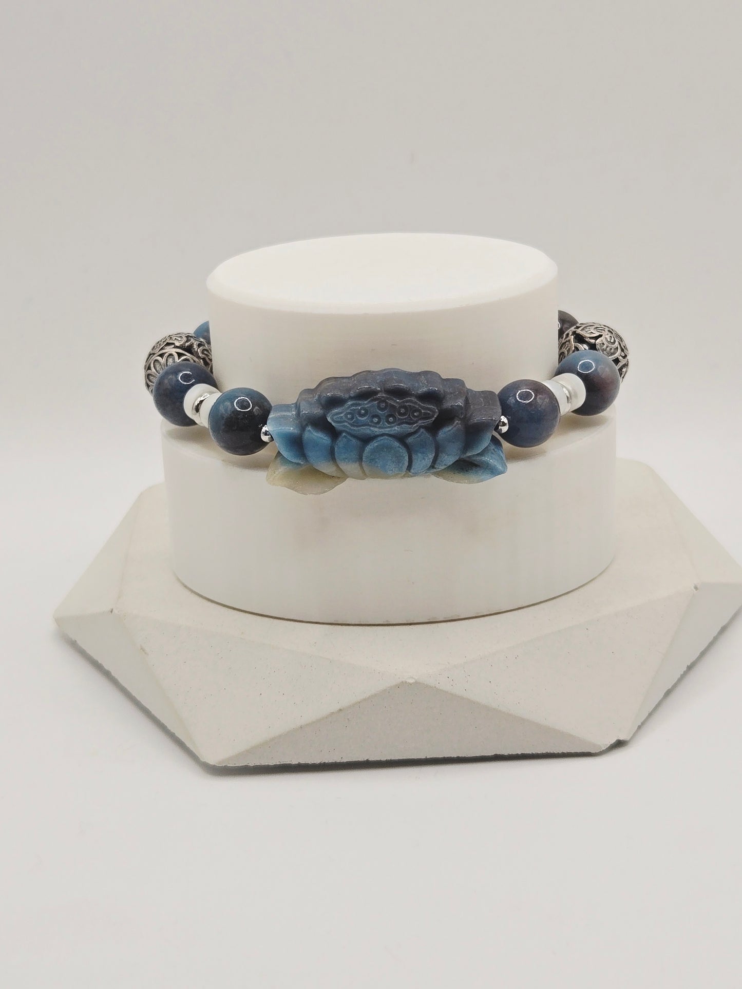 Ombre Blue Lotus Trolleite Bracelet