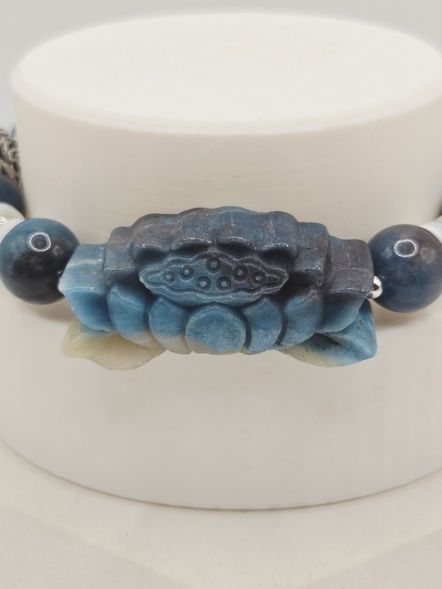 Ombre Blue Lotus Trolleite Bracelet