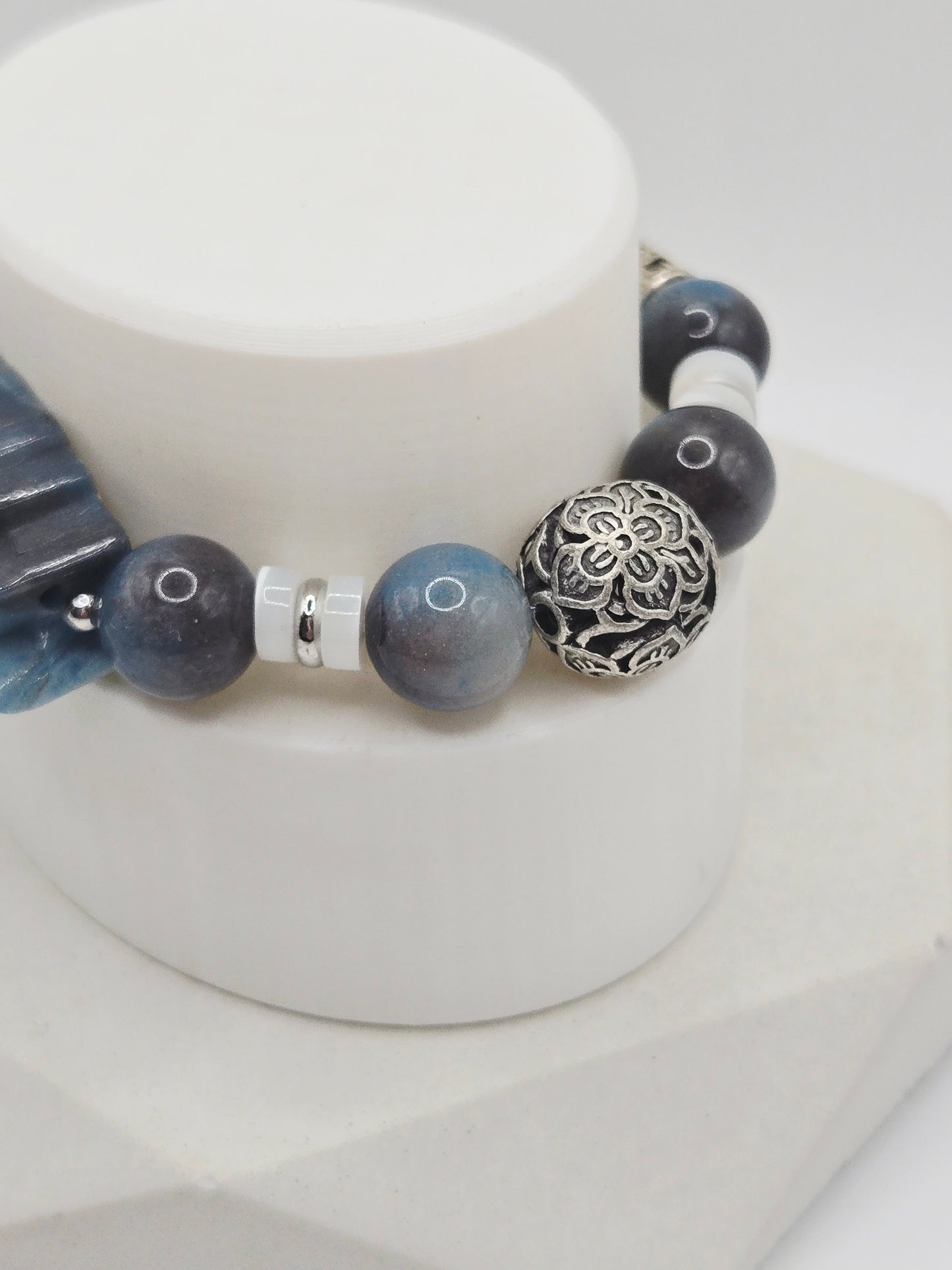 Ombre Blue Lotus Trolleite Bracelet