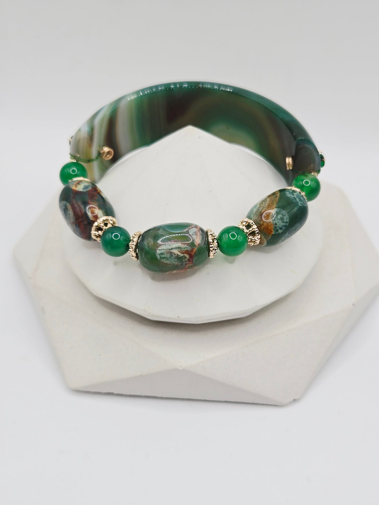 Green Agate Bracelet